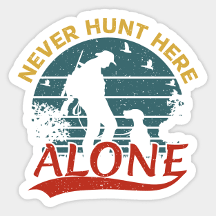 hunter, hunt Sticker